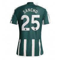 Camisa de Futebol Manchester United Jadon Sancho #25 Equipamento Secundário 2023-24 Manga Curta